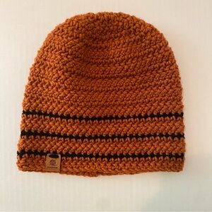 Crochet Herringbone Beanie | Burnt Pumpkin | Size OS